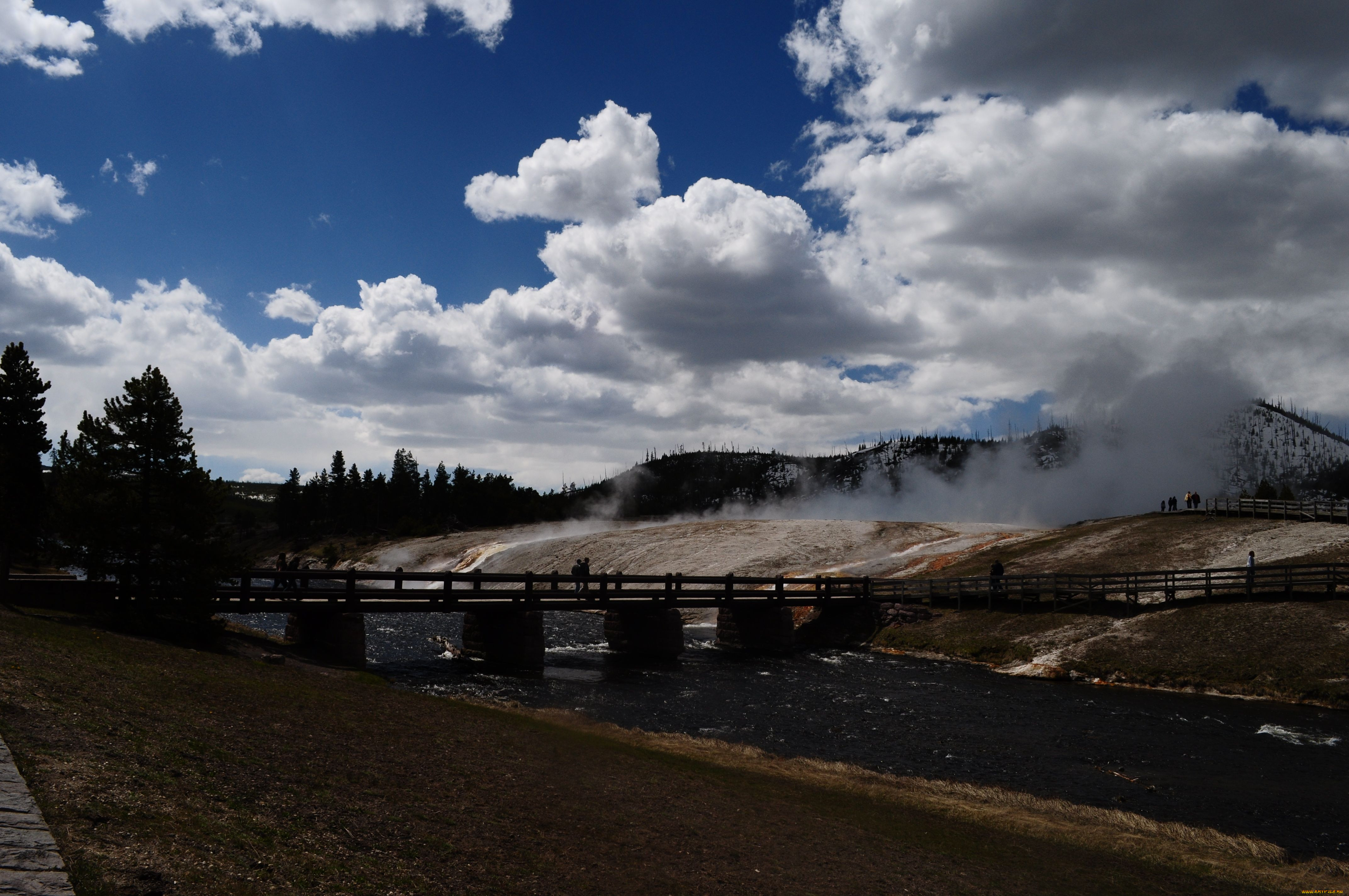 river, at, grand, prismatic, springs, , , , , , , 